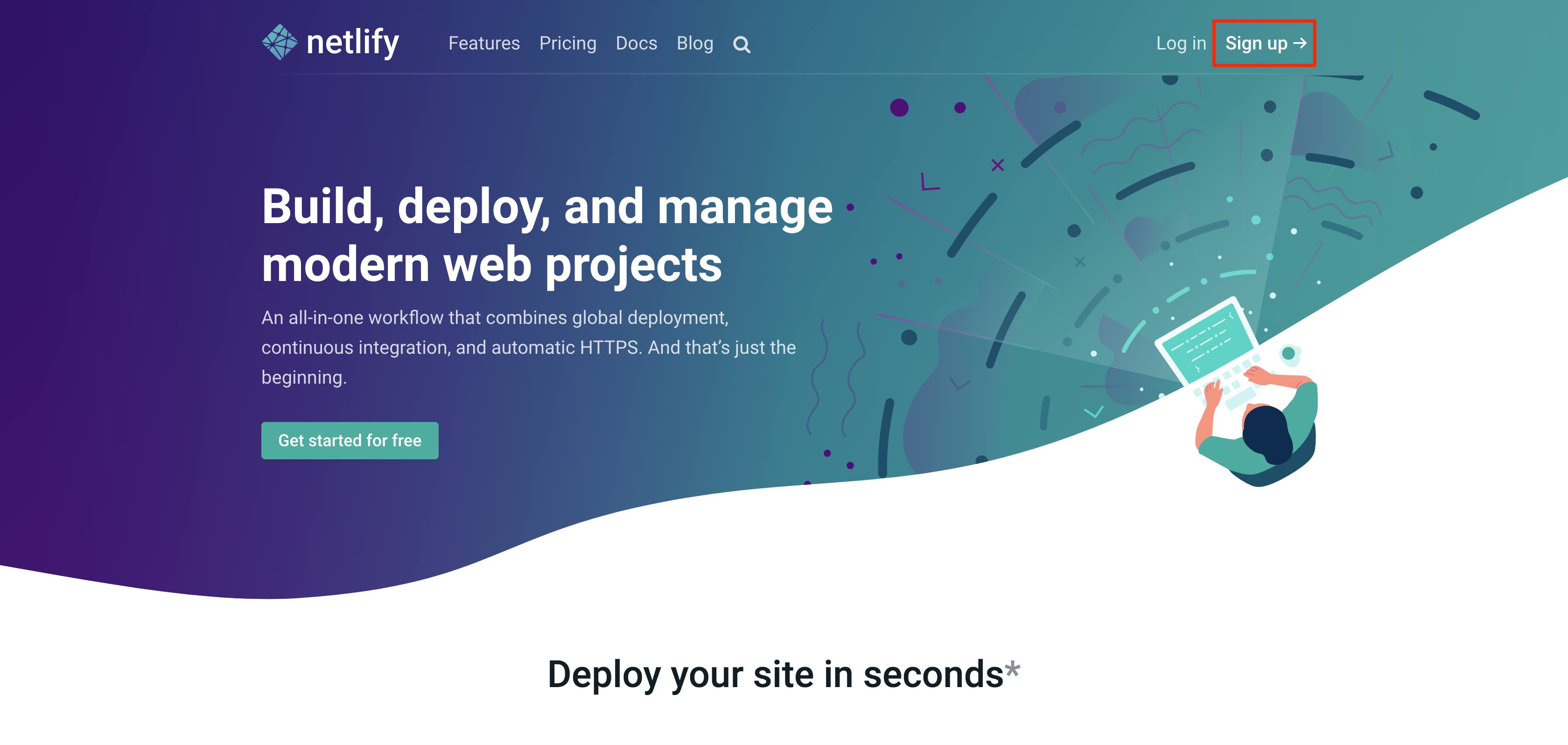 Netlify Home Page Netlify Home Page