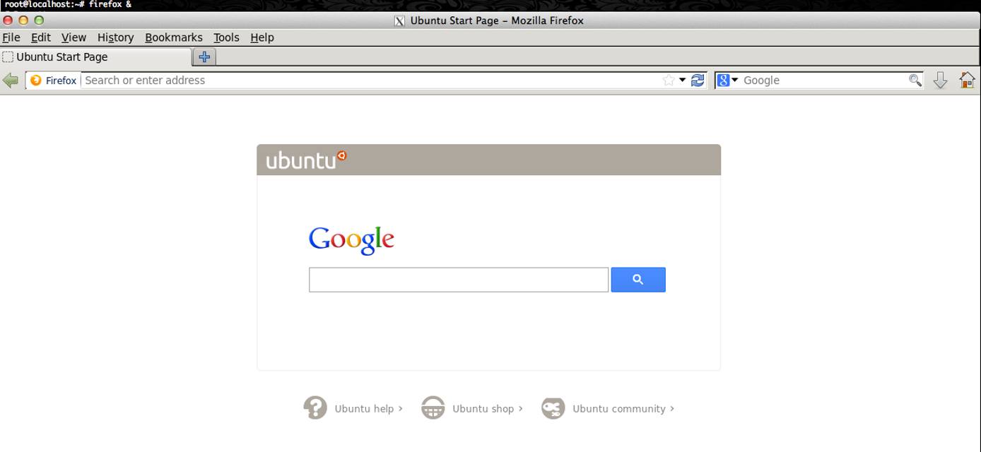 Firefox, running on a Linode Firefox, running on a Linode