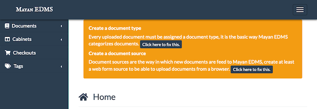 Mayan with alerts to add a default document type and default document source Mayan with alerts to add a default document type and default document source